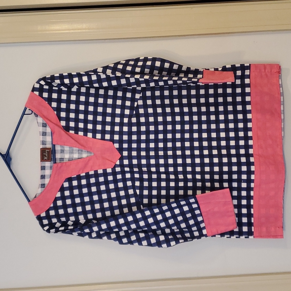 Haley size 4 Blue White Pink Tunic Cotton Top